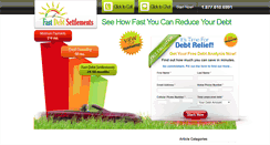 Desktop Screenshot of fastdebtsettlements.com