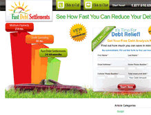 Tablet Screenshot of fastdebtsettlements.com